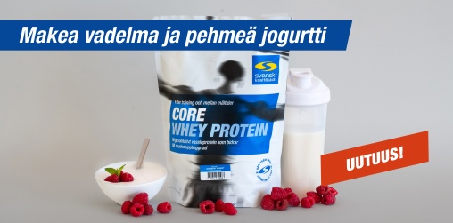 Uutuusmaku! Core Whey Protein Rasberry Yoghurt